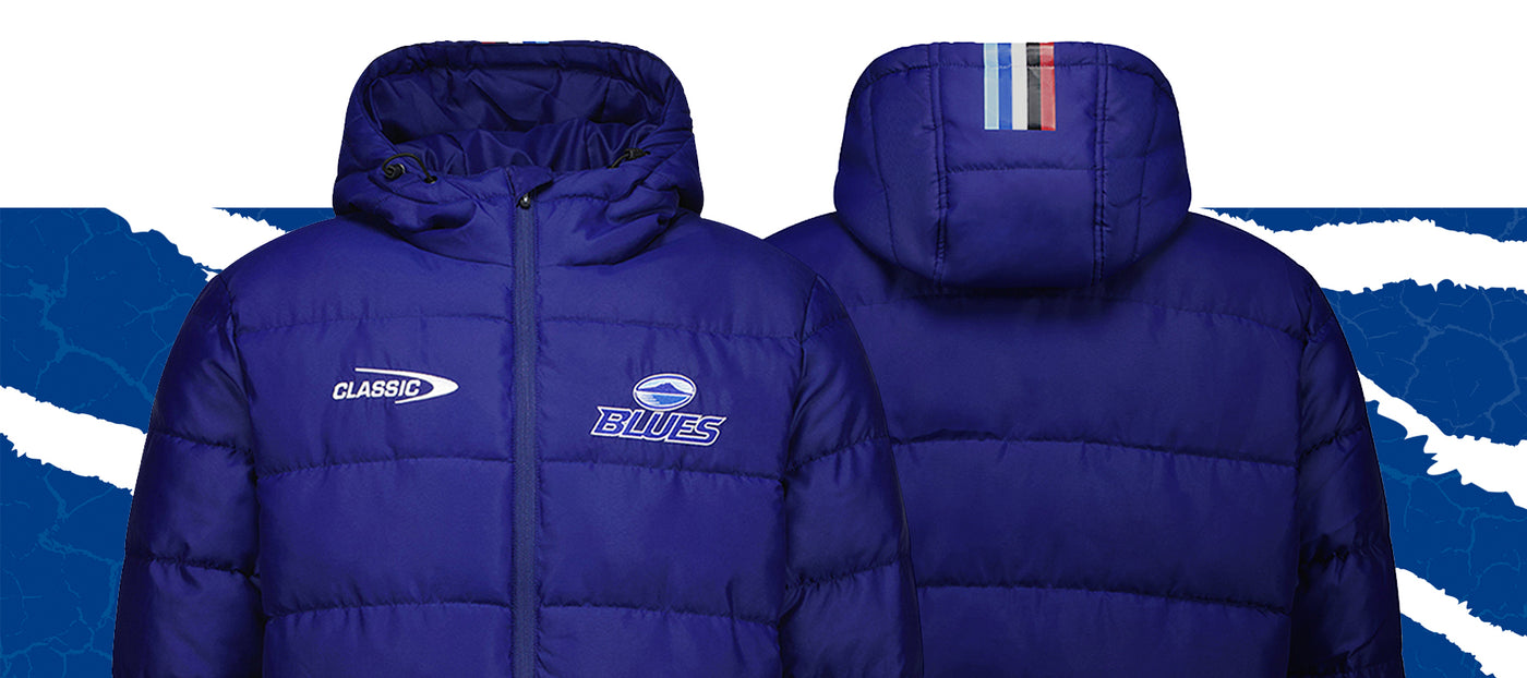 Support the Blues in style and stay toasty warm this Winter with the Blues Team Puffer Jacket.