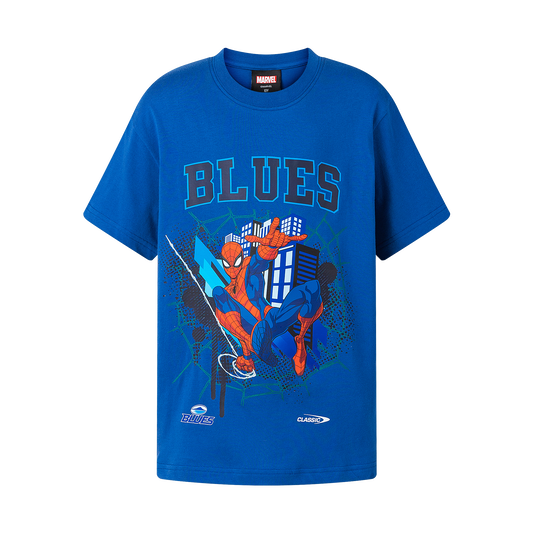 Blues Youth Spider-Man Cotton Tee